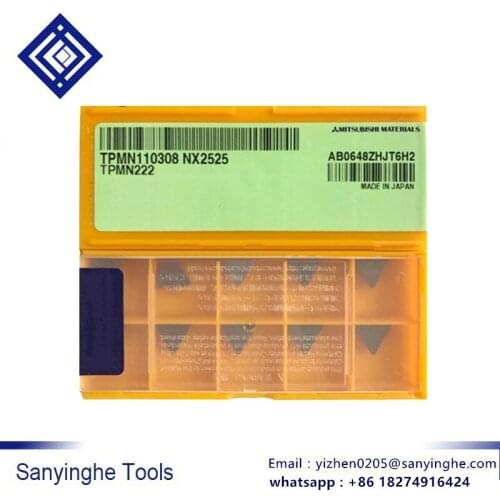 10pcs/lots TPMN110308 NX2525 cnc carbide turning inserts cnc milling blade ceramic inserts