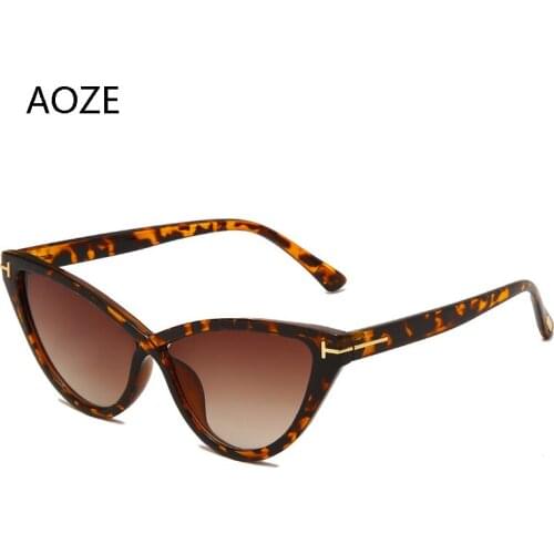 2021 Cute Sexy Retro Cat Eye Tom Sunglasses Women Small Triangle Vintage Cheap Ladies Sun Glasses lunette de soleil femme UV400
