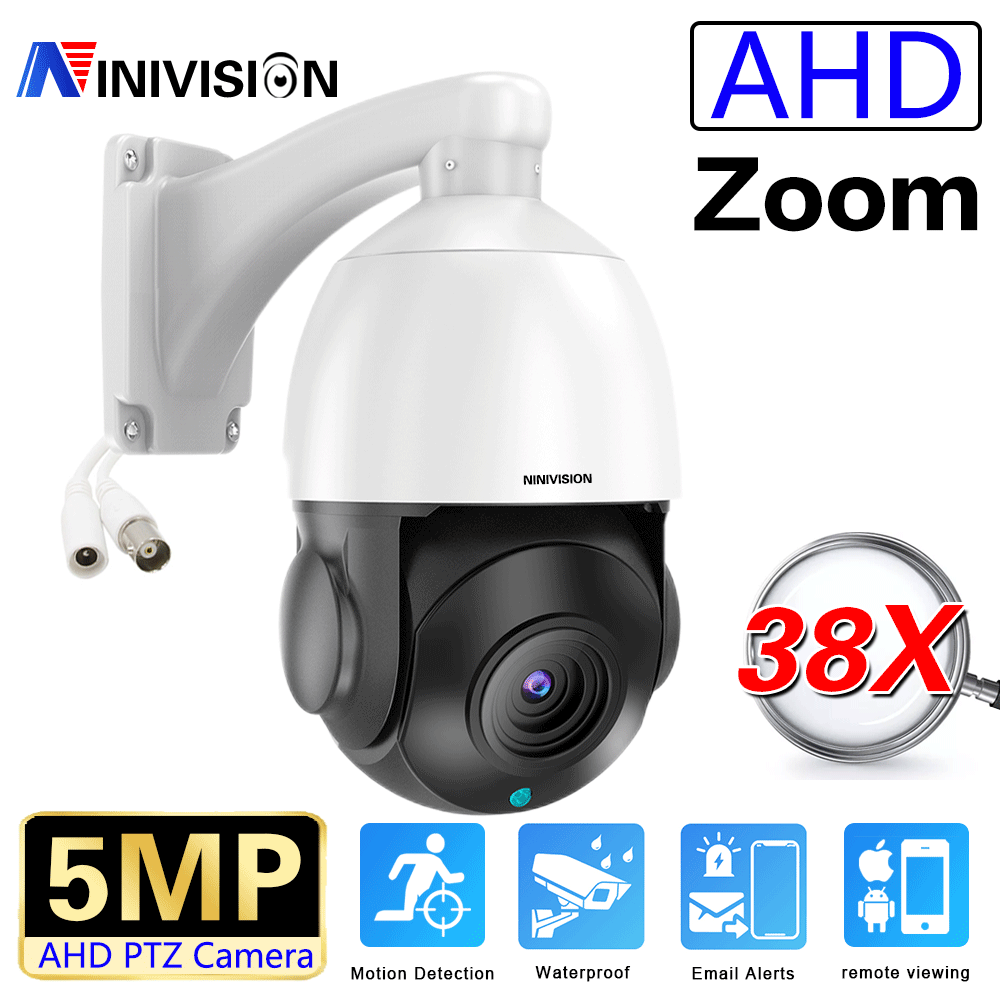 NINIVISION AHD Camera Sony 2.0MP 5.0MP High Resolution 3.6MM Lens Night vision Weatherproof Bullet in/Outdoor Camera CCTV Camera