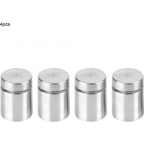 4pcs 20/25/30mm Stainless Steel Advertising Sign Fixing Screws Hollow Glass Standoff Pin dowel pins Fixing Fasteners Hardware
