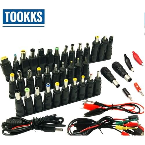 48 pcs Universal Power Adapter Charger AC DC Jack Power Supply Connector Plug for IBM Dell Lenovo Acer HP Toshiba Notebook Cable