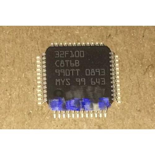 5pcs/lot STM32F100C8T6B STM32F100 32F100C8T6B LQFP48