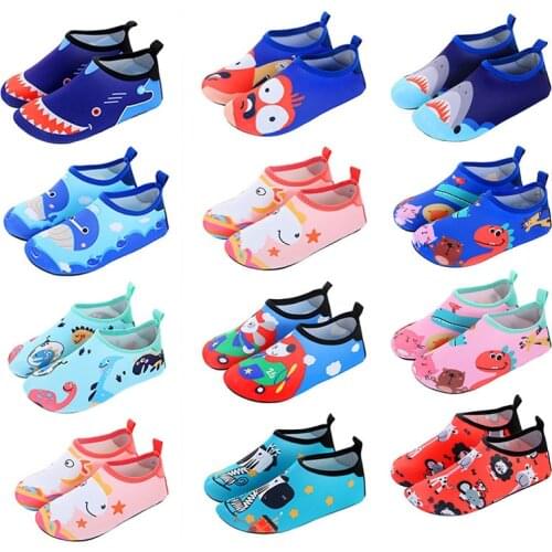 Kids Sneaker Swimming Shoes Water Sports Aqua Seaside Beach Surfing Slippers Sport Snorkeling Boots For Children Upstream Shoes