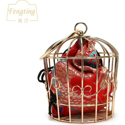 FENGTING Women's Gold Clutches