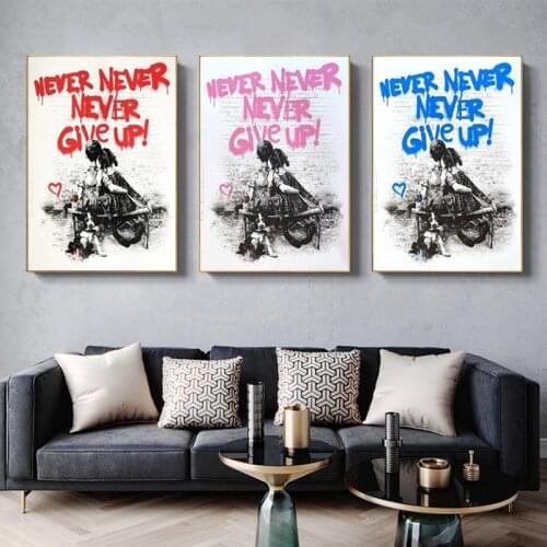 Graffiti Street Banksy Art Love Is All We Need Canvas Paintings on The Wall Art Posters and Prints Pictures for Home Decoration
