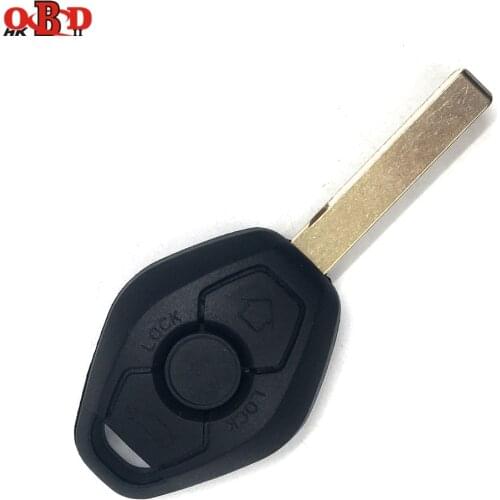 HKOBDII 3 button Straight Remote Car Key For BMW CAS2 315/433MHZ With 46 Electronic Chip with HU92 Blade