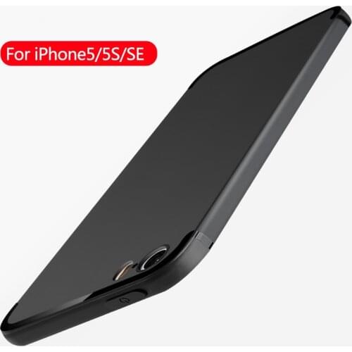 ITEUU 5 5S Ultra-Thin TPU Matte Case for iphone 5 5S SE Cases Silicone Gel Slim Soft Back Cover Shell for iphone 5 5S SE