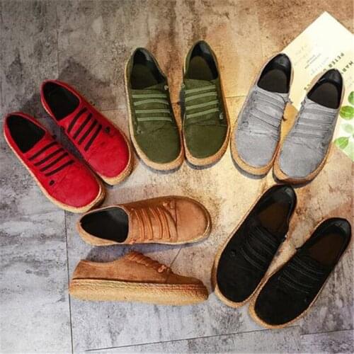 New Spring Women Flats Shoes Loafers Round Toe Wide Shallow Slip-on Casual Lady Flats Shoes Oxford Shoes For Women