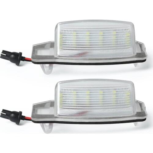 2Pcs LED Car License Plate Light Number Lights For Mitsubishi Outander 2007-2016 Canbus Error Free