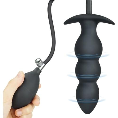 Expand Ass Anal Plug Inflatable No Vibrator Anal Balls Butt Plug Vaginal Stimulator Prostate Massager Dildo Anal Plug Sex Toys