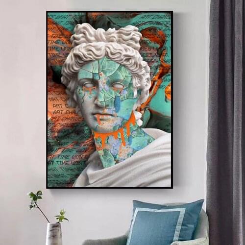 Modern Wall Painting Home Decor David Statue Canvas Posters and Prints Room Decoration Pictures Printing Frameless