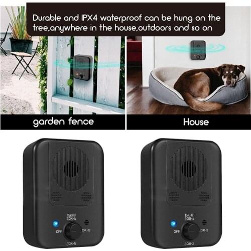 Ultrasonic Stopper Bark Dog Repeller Pet Training Stop Barking Anti Noise Device Stop Barking Sound Trainer Tools Pet Supplies