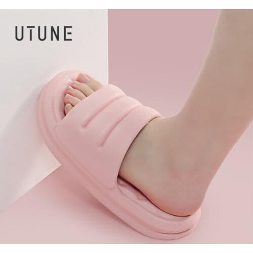 Youdiao Mute EVA Sofa Slides Women Thick Sole Soft Indoor Slippers Women Anti-slip Sandals Men Summer Platform Women Shoes Bath