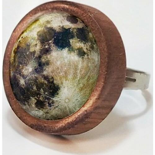 Cosmic Themed Handmade Ring For Women Cute Jewelry Fashion Trend Accessory Universe Light Sun Moon Super Nova New Collection Hot