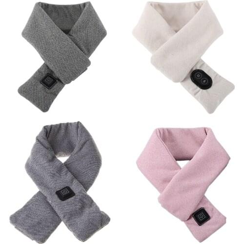 Line Stripe Design Winter Warm Bib Scarf USB Charging Windproof Outdoor Sports Thick Bib Neck Protection Multipurpose