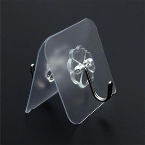 1/5/10 PCS Useful No Trace Wall Hooks Strong Transparent Suction Cup Sucker Wall Storage Holder For Kitchen Bathroom Hook Rack