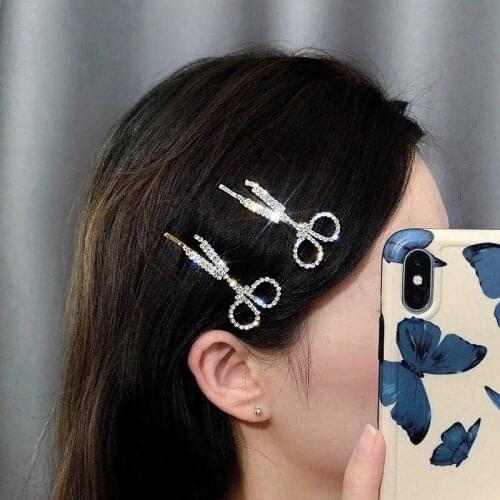 1Pc Gold/silver Color Creative Scissors Shape Lady Girls Hair Clip Hair Barrette Delicate Hair Pin Hair Decorations Accessories