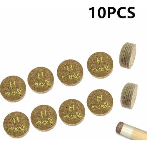 10PCS 10/11/13mm Billiard Pool Cue Tips H Hardness Billiard Snooker Cue Stick Tip Billiard Cue Accessories