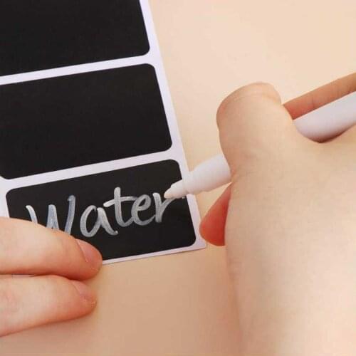 120/300pcs Removable Black Sticker Label PVC Chalkboard Labels Sticker Pantry Storage for Kitchen Jars Sticker