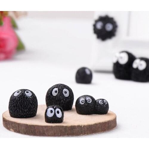 20PCS Moss Micro Landscape Decoration Black Coal Briquettes Diy Black Material Wholesale Home Decoration Miniature Garden
