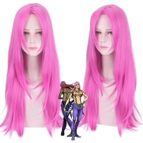 2020 Cosplay Wig JOJOs Bizarre Adventure Leone Abbacchio Moody Blues Wig JOJO Golden Wind Head Costume Halloween Party Wigs