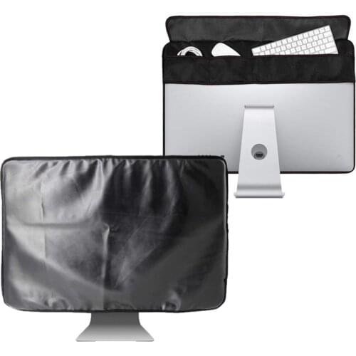 21 inch 27 inch Black Polyester Computer Monitor Dust Cover Protector with Inner Soft Lining for Apple iMac LCD Screen LA001