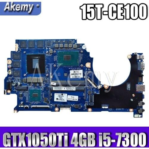 Akemy 100% new For HP 15-CE 15T-CE motherboard 929480-601 GTX1050Ti 4GB i5-7300 DAG3AAMBA0 FULLY TESTED WELL
