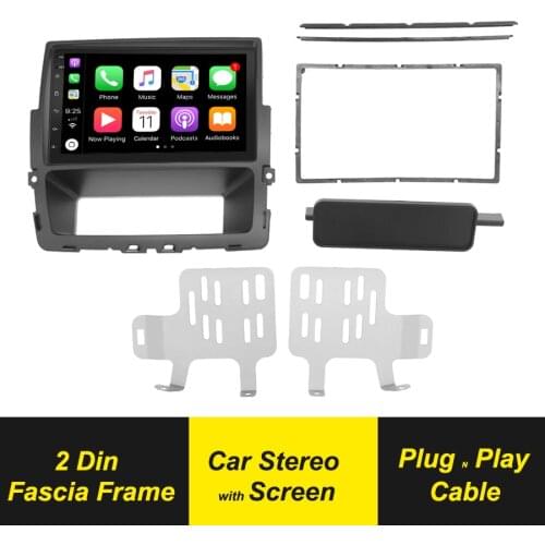 2Din Car Fascia For Renault Trafic II For Nissan Primastar 2011 For Opel Vivaro 2010 Radio Facia Panel Plate Kit Android Player