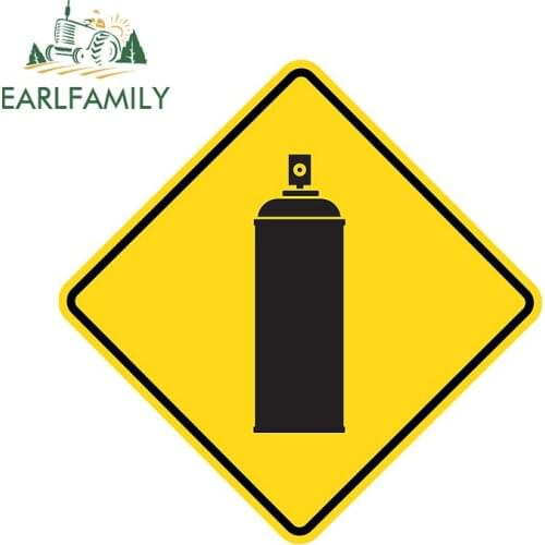 EARLFAMILY 13cm x 12.6cm for Graffiti Sign Creative Car Stickers Personality Fashion Waterproof Vinyl Wall Decoration Decals