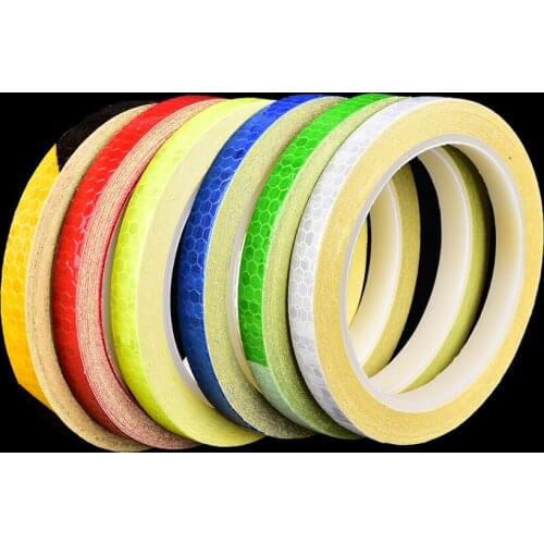 Fluorescent MTB Bike Bicycle Reflective Stickers Cycling Motorcycle Strip Decal Tape Safety
