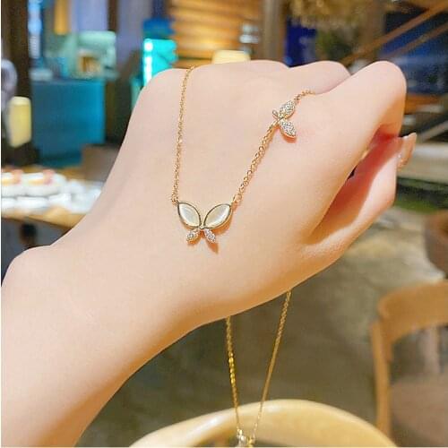 JUWANG Luxury Chokers Necklaces For Women Fashion Jewelry Rhinestone Pendant Clavicle Chain Necklaces Party Decoration Collares