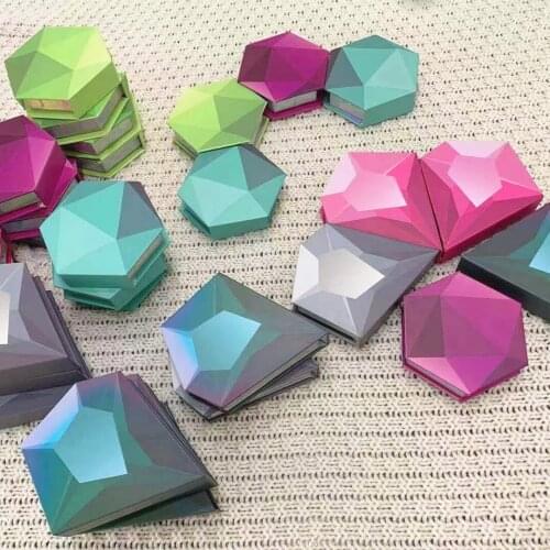 Lash Boxes Wholesale Eyelash Packaging Newest 3-100 pcs Empty Lash Case with Clear Tray 25mm Mink Lash Boxes Packaging