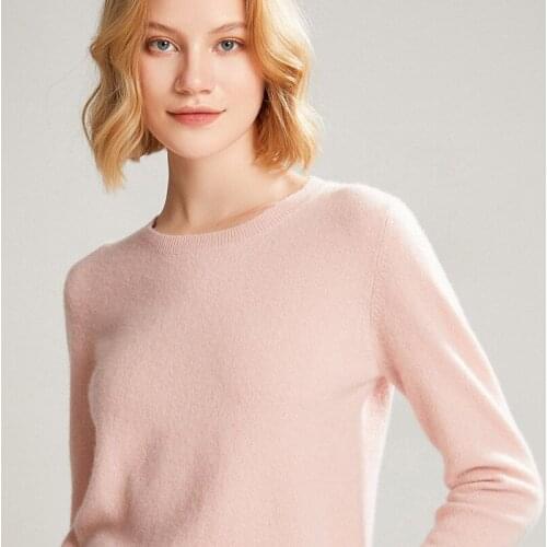 New 100% Pure Cashmere Sweater Women 2021 Autumn Winter Jersey Jumper Pullover Women Thick O-neck Knitted Sweaters Soft Tops