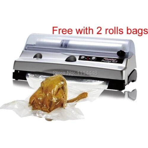 New 2014 Household Vacuum Sealer FoodSaver Food Preserver Vacuum sealing machine + 6 roll bags additional