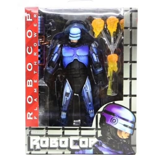 About 7 inches Anime NECA 1987 RoboCop Variant Action Figure Film Limited Blue Ver. RoboCop PVC figure Model Toy For Collection