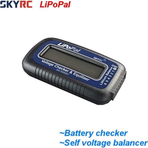 Geniune Skyrc LiPoPal 2-6s Lipo Battery Voltage Checker Equilizer Voltage Indicator Self Voltage Balancer