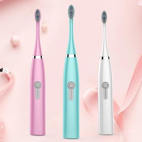 Portable Electric Toothbrush With 3 Brush Heads Battery Operated Oral Hygiene Non Rechargeable Waterproof Toothbrush