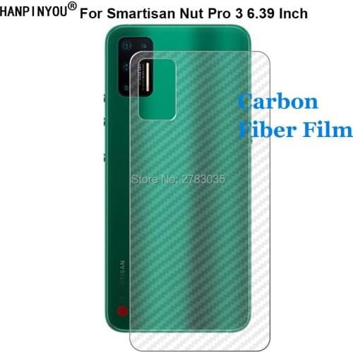 For Smartisan Nut Pro 3 Pro3 6.39" Durable 3D Anti-fingerprint Carbon Fiber Back Film Screen Protector (Not Tempered Glass)