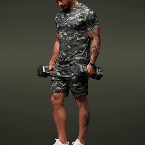 SAGACE Mens Camouflage T-Shirts