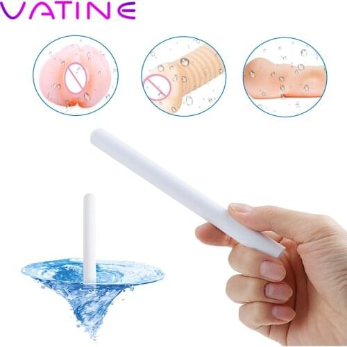 VATINE Rod Deep Deodorization Water Absorption Cleaning Diatomite Male Masturbator Cleaning Rod Masturbation Care Tool