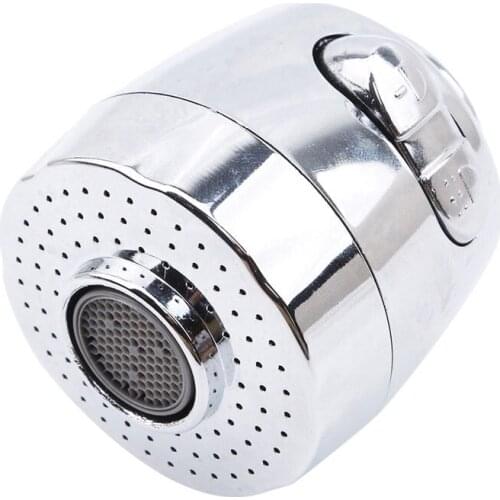 Splash Faucet Nozzle Aerator Bubbler Sprayer Water-saving Tap Filter Two Modes Faucet Extender Plastic BH769952 Silver Black