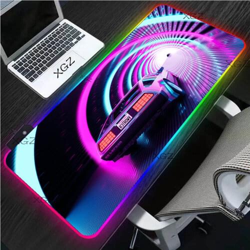 XGZ Cool Car RGB Gaming Mousepad XXL Gaming Accessories with USB Rubber Anti-skid Mat Gamer Laptop PC LED Keyboard Gaming Desk