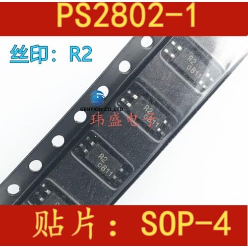 10PCS PS2802-1 PS2802-1-F3-A SOP4 light coupling silk-screen R2 in stock 100% new and original