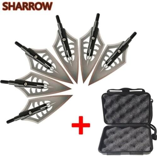 6pcs 144grain Hunting Arrowhead Sharp 2 Blade Broadheads Thread Insert Arrow Head For Bow And Arrow Shooting Archery Accessories