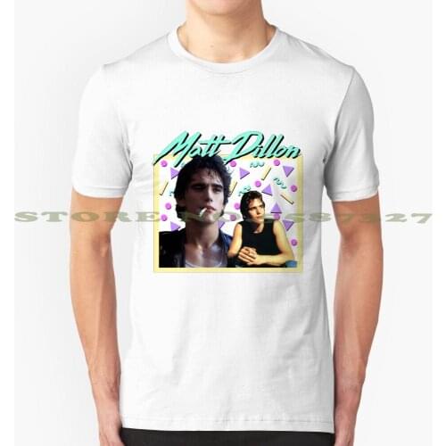 80S Matt Dillon Cool Design Trendy T-Shirt Tee Matt Dillon 80S 1980S Retro Vintage Icon The Outsiders Dallas Winston Dally