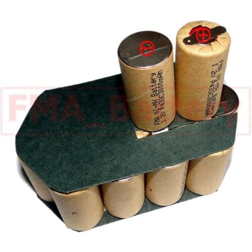 NiMH Sub C SC 18V 3000mAh Rechargeable battery pack for Drill Screwdriver P24