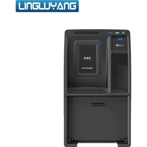 QI Car Wireless Charging For Audi A4 A5 S4 S5 RS4 RS5 2017-2020 Armrest Box Upgrade With Storage Design Wireless Charging Plate