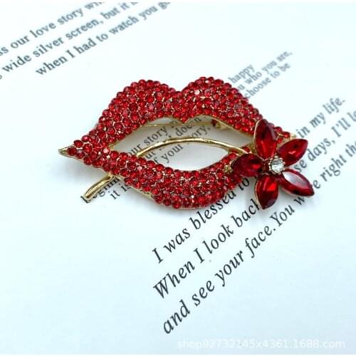 Belleper Brooches Lips For Clothes