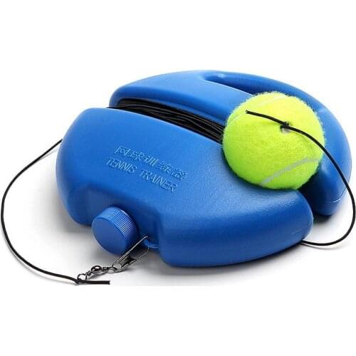 Black rope tennis + round base tennis base plus rope single training tennis dev training supplies tennis sparring device te M4H8