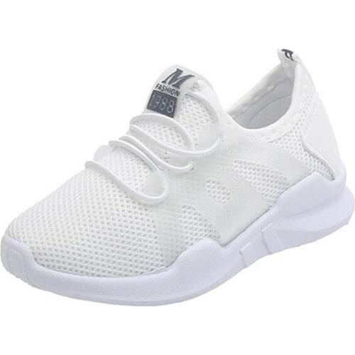 Children School Mesh Tennis Shoes Lovely Girls Princess Casual Shoes Kids Running Sneakers Fashion Black Red White